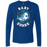 T-Shirts Royal / S Shark Family trazo - Baby Boy chupete Men's Premium Long Sleeve