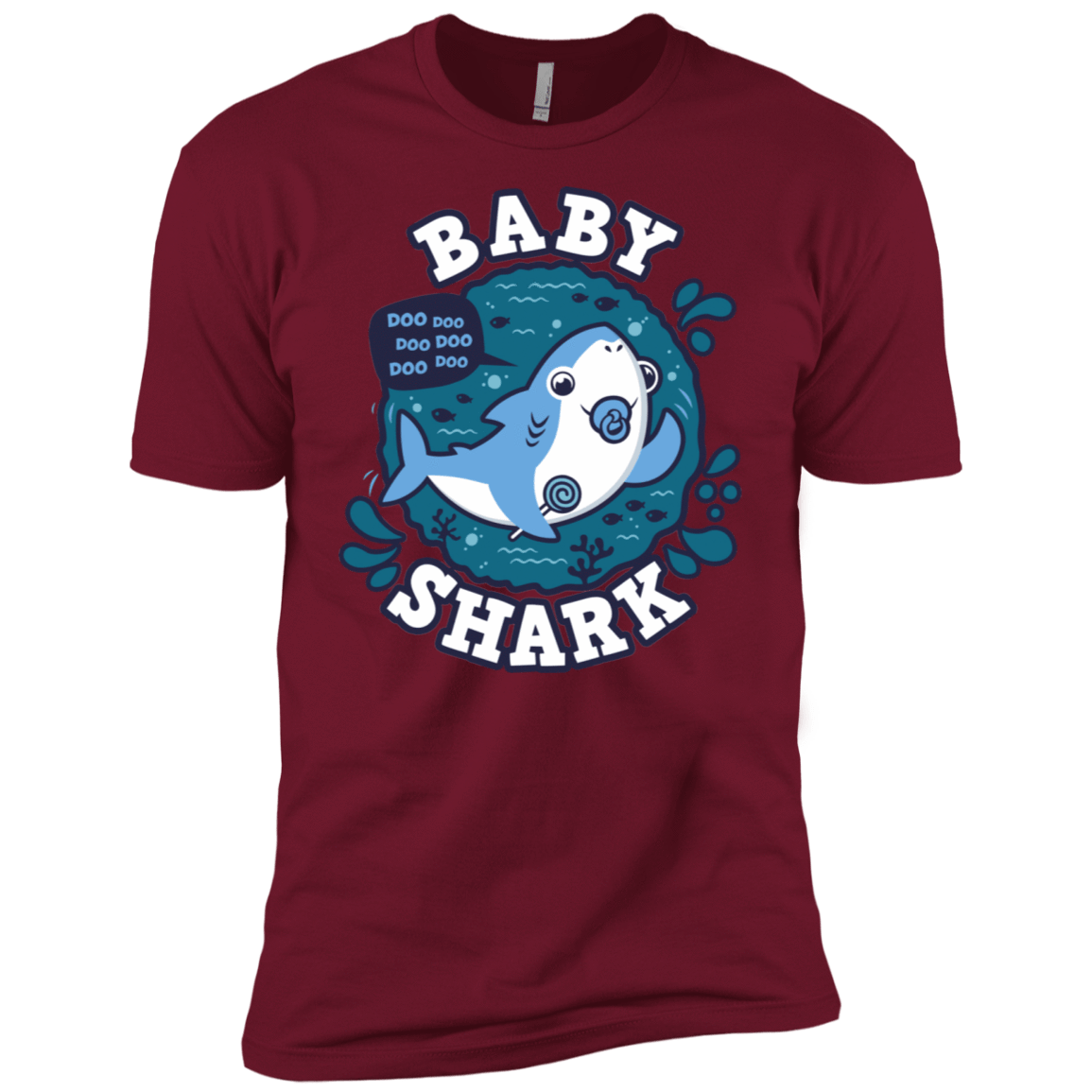 T-Shirts Cardinal / X-Small Shark Family trazo - Baby Boy chupete Men's Premium T-Shirt
