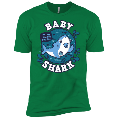 T-Shirts Kelly Green / X-Small Shark Family trazo - Baby Boy chupete Men's Premium T-Shirt