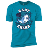T-Shirts Turquoise / X-Small Shark Family trazo - Baby Boy chupete Men's Premium T-Shirt