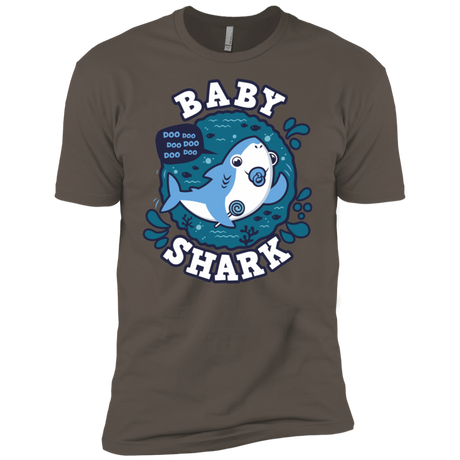 T-Shirts Warm Grey / X-Small Shark Family trazo - Baby Boy chupete Men's Premium T-Shirt