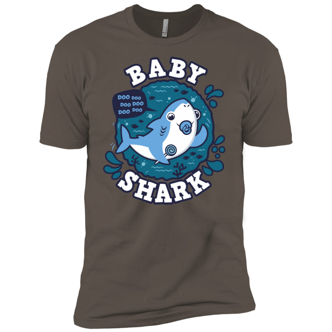 T-Shirts Warm Grey / X-Small Shark Family trazo - Baby Boy chupete Men's Premium T-Shirt