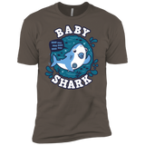 T-Shirts Warm Grey / X-Small Shark Family trazo - Baby Boy chupete Men's Premium T-Shirt