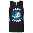 T-Shirts Black / S Shark Family trazo - Baby Boy chupete Men's Premium Tank Top