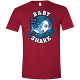T-Shirts Cardinal Red / S Shark Family trazo - Baby Boy chupete Men's Semi-Fitted Softstyle