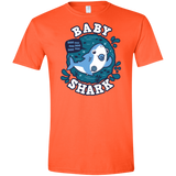 T-Shirts Orange / S Shark Family trazo - Baby Boy chupete Men's Semi-Fitted Softstyle
