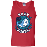 T-Shirts Red / S Shark Family trazo - Baby Boy chupete Men's Tank Top