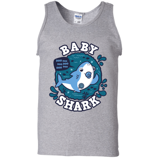 T-Shirts Sport Grey / S Shark Family trazo - Baby Boy chupete Men's Tank Top