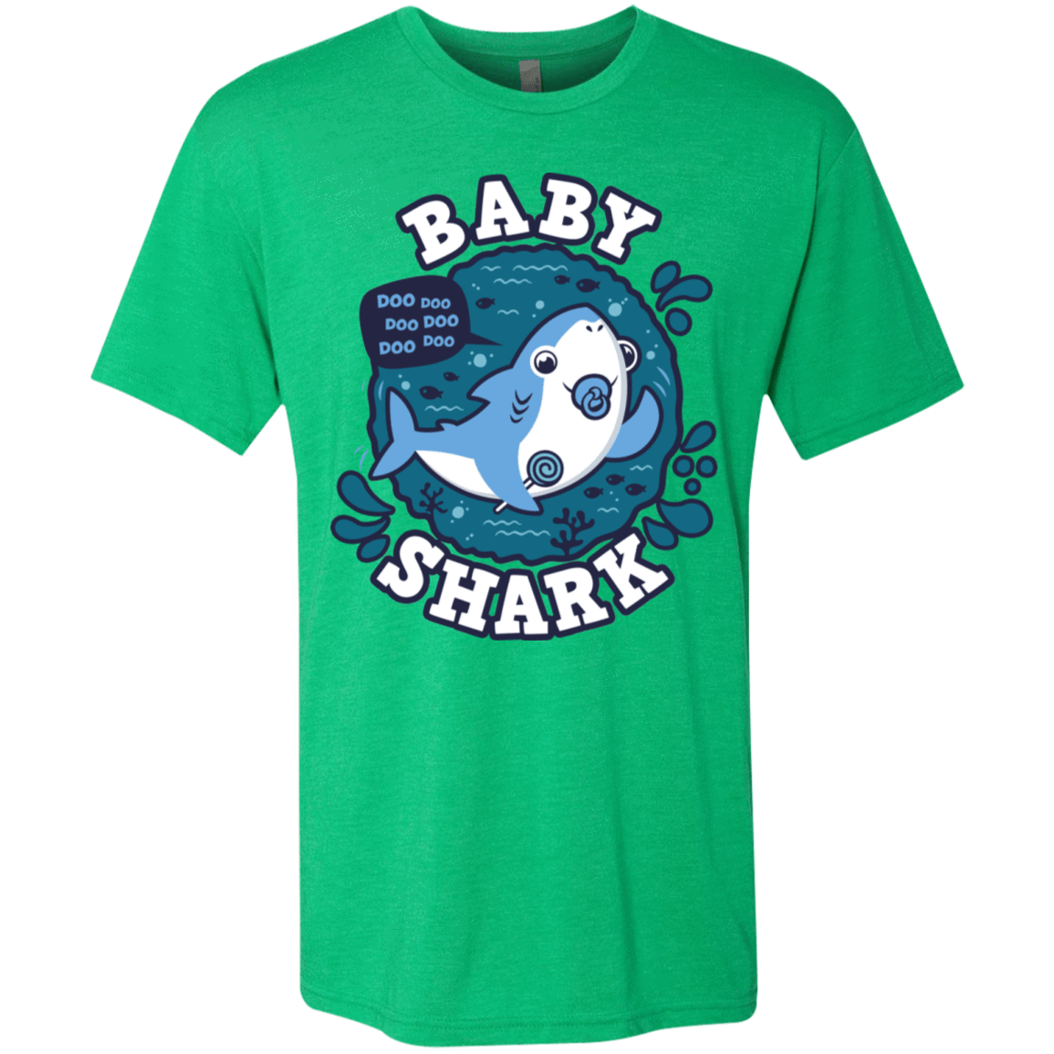 T-Shirts Envy / S Shark Family trazo - Baby Boy chupete Men's Triblend T-Shirt