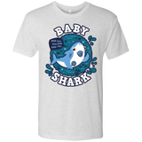 T-Shirts Heather White / S Shark Family trazo - Baby Boy chupete Men's Triblend T-Shirt