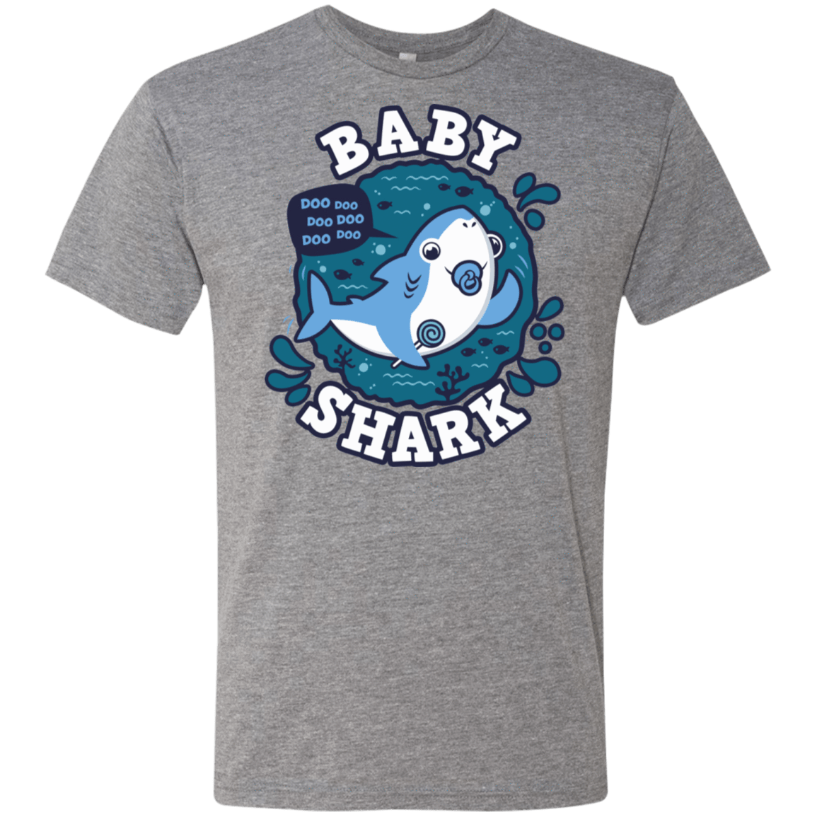 T-Shirts Premium Heather / S Shark Family trazo - Baby Boy chupete Men's Triblend T-Shirt