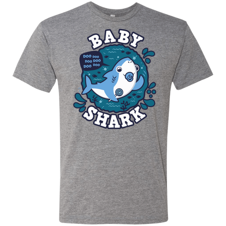 T-Shirts Premium Heather / S Shark Family trazo - Baby Boy chupete Men's Triblend T-Shirt