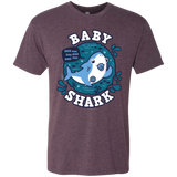 T-Shirts Vintage Purple / S Shark Family trazo - Baby Boy chupete Men's Triblend T-Shirt
