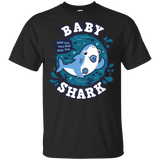 T-Shirts Black / S Shark Family trazo - Baby Boy chupete T-Shirt