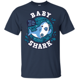 T-Shirts Navy / S Shark Family trazo - Baby Boy chupete T-Shirt