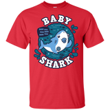 T-Shirts Red / S Shark Family trazo - Baby Boy chupete T-Shirt