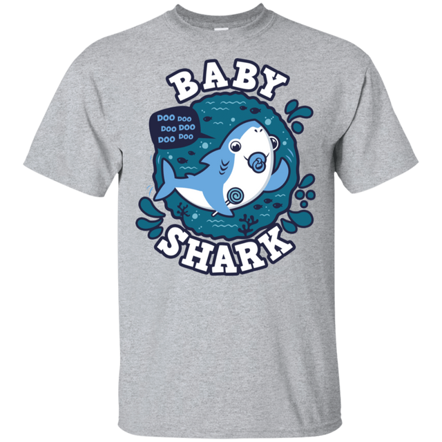 T-Shirts Sport Grey / S Shark Family trazo - Baby Boy chupete T-Shirt