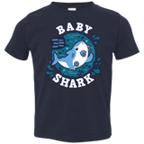 T-Shirts Navy / 2T Shark Family trazo - Baby Boy chupete Toddler Premium T-Shirt