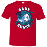 T-Shirts Red / 2T Shark Family trazo - Baby Boy chupete Toddler Premium T-Shirt