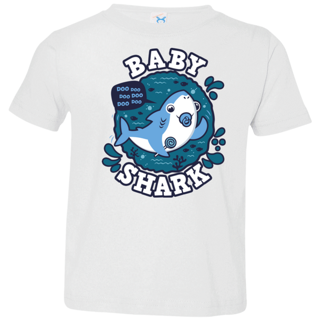 T-Shirts White / 2T Shark Family trazo - Baby Boy chupete Toddler Premium T-Shirt