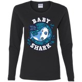 T-Shirts Black / S Shark Family trazo - Baby Boy chupete Women's Long Sleeve T-Shirt