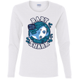 T-Shirts White / S Shark Family trazo - Baby Boy chupete Women's Long Sleeve T-Shirt