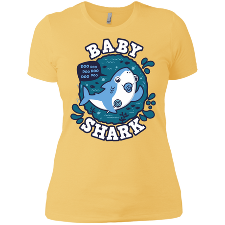 T-Shirts Banana Cream/ / X-Small Shark Family trazo - Baby Boy chupete Women's Premium T-Shirt
