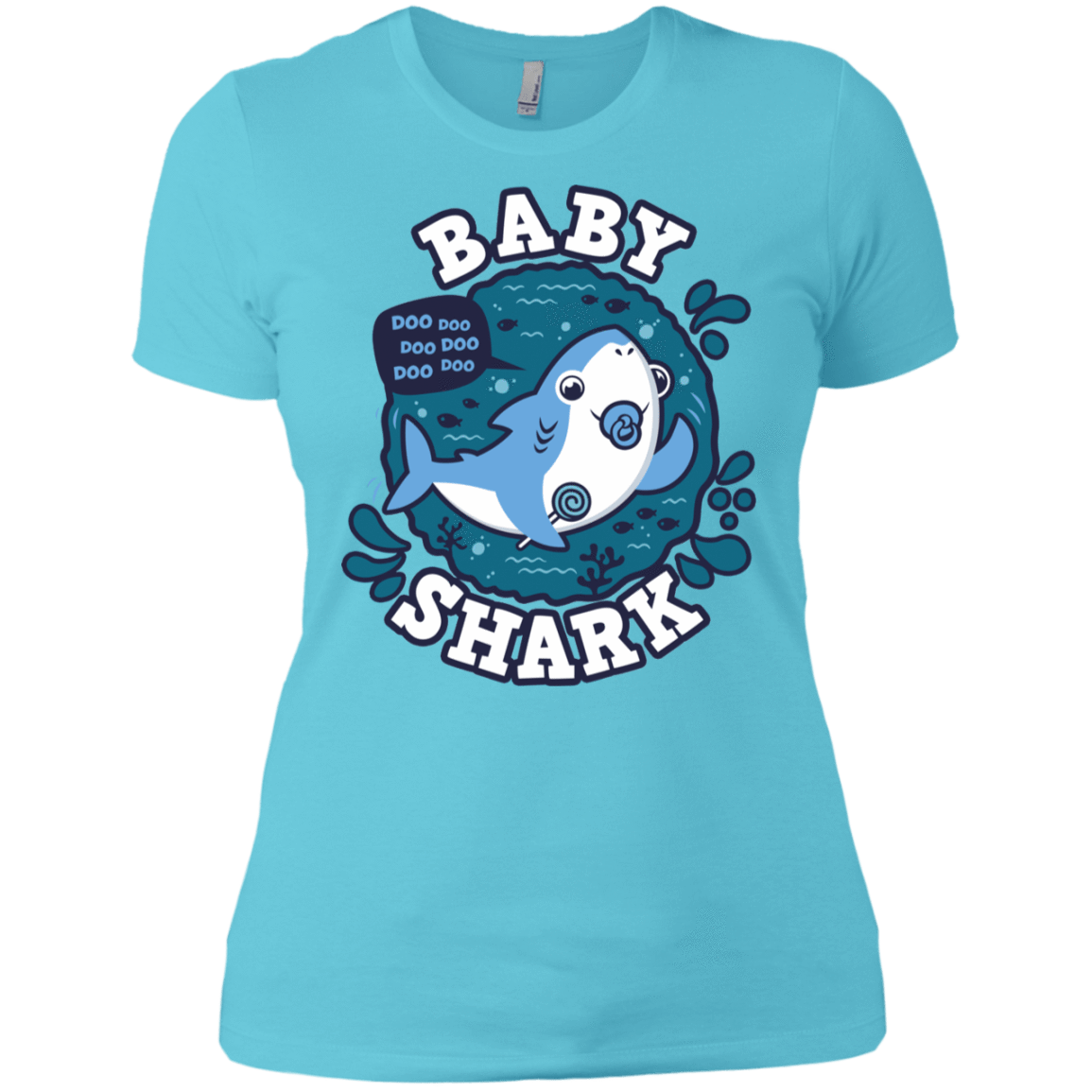 T-Shirts Cancun / X-Small Shark Family trazo - Baby Boy chupete Women's Premium T-Shirt