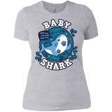 T-Shirts Heather Grey / X-Small Shark Family trazo - Baby Boy chupete Women's Premium T-Shirt