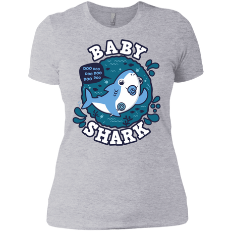 T-Shirts Heather Grey / X-Small Shark Family trazo - Baby Boy chupete Women's Premium T-Shirt