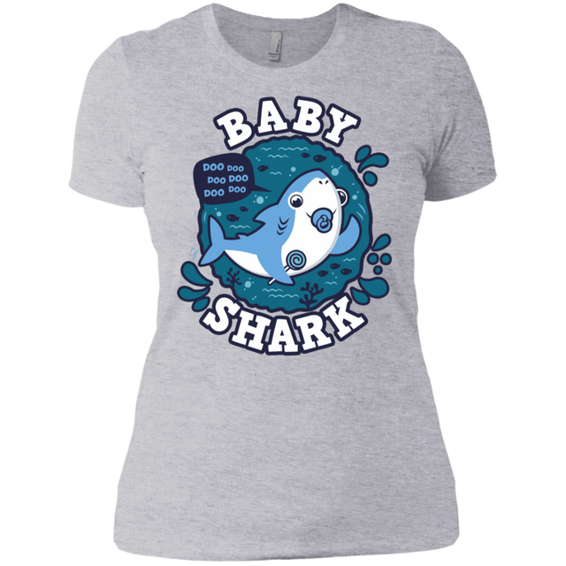T-Shirts Heather Grey / X-Small Shark Family trazo - Baby Boy chupete Women's Premium T-Shirt