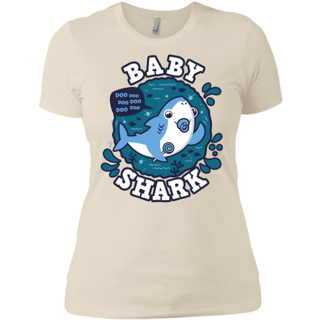 T-Shirts Ivory/ / X-Small Shark Family trazo - Baby Boy chupete Women's Premium T-Shirt