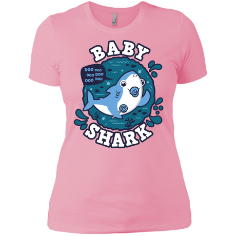 T-Shirts Light Pink / X-Small Shark Family trazo - Baby Boy chupete Women's Premium T-Shirt