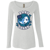 T-Shirts Heather White / S Shark Family trazo - Baby Boy chupete Women's Triblend Long Sleeve Shirt