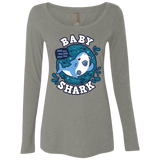 T-Shirts Venetian Grey / S Shark Family trazo - Baby Boy chupete Women's Triblend Long Sleeve Shirt