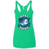 T-Shirts Envy / X-Small Shark Family trazo - Baby Boy chupete Women's Triblend Racerback Tank