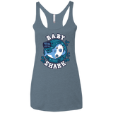 T-Shirts Indigo / X-Small Shark Family trazo - Baby Boy chupete Women's Triblend Racerback Tank