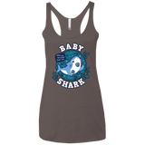 T-Shirts Macchiato / X-Small Shark Family trazo - Baby Boy chupete Women's Triblend Racerback Tank