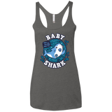 T-Shirts Premium Heather / X-Small Shark Family trazo - Baby Boy chupete Women's Triblend Racerback Tank