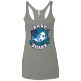 T-Shirts Venetian Grey / X-Small Shark Family trazo - Baby Boy chupete Women's Triblend Racerback Tank