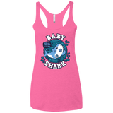 T-Shirts Vintage Pink / X-Small Shark Family trazo - Baby Boy chupete Women's Triblend Racerback Tank