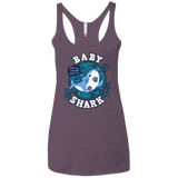 T-Shirts Vintage Purple / X-Small Shark Family trazo - Baby Boy chupete Women's Triblend Racerback Tank