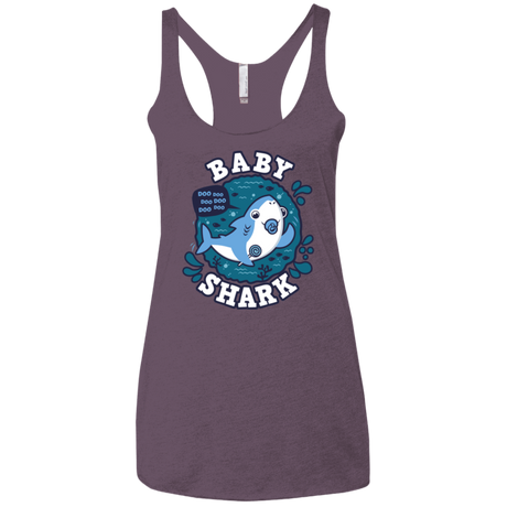 T-Shirts Vintage Purple / X-Small Shark Family trazo - Baby Boy chupete Women's Triblend Racerback Tank