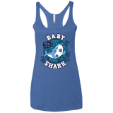T-Shirts Vintage Royal / X-Small Shark Family trazo - Baby Boy chupete Women's Triblend Racerback Tank