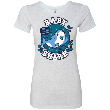 T-Shirts Heather White / S Shark Family trazo - Baby Boy chupete Women's Triblend T-Shirt