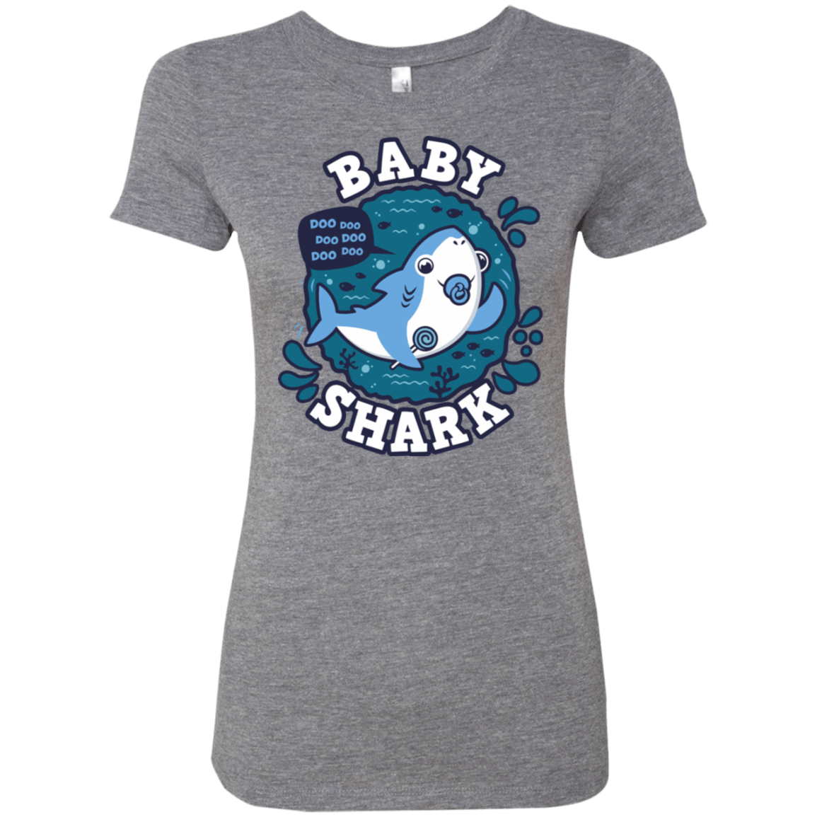 T-Shirts Premium Heather / S Shark Family trazo - Baby Boy chupete Women's Triblend T-Shirt
