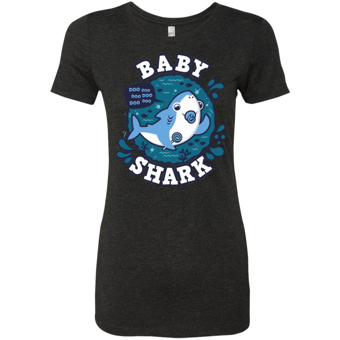 T-Shirts Vintage Black / S Shark Family trazo - Baby Boy chupete Women's Triblend T-Shirt
