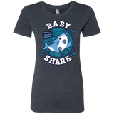 T-Shirts Vintage Navy / S Shark Family trazo - Baby Boy chupete Women's Triblend T-Shirt