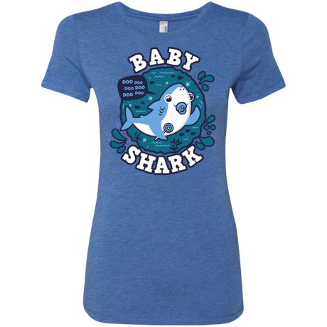 T-Shirts Vintage Royal / S Shark Family trazo - Baby Boy chupete Women's Triblend T-Shirt