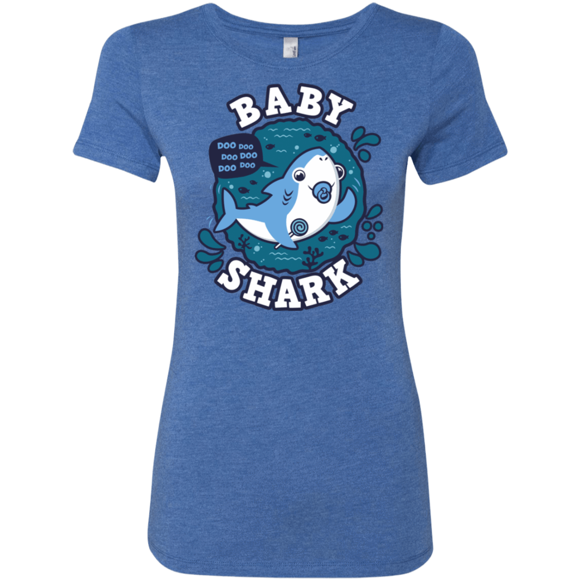 T-Shirts Vintage Royal / S Shark Family trazo - Baby Boy chupete Women's Triblend T-Shirt